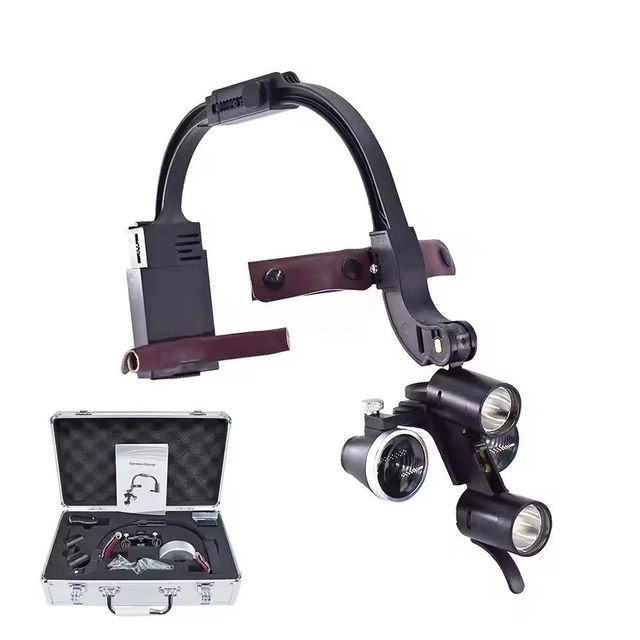 Medical Headband Dental Binocular Magnifier Loupes Magnifying Glasses Dental Head Light Surgical Eye Loupes
