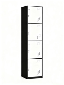 Einzel-Tür Modernes Design Metall-Fitness-Schrank Praktisches Wohnmöbel Kleidungsaufbewahrungsschrank Wohnheim-Aufbewahrungsschrank - Product Image 3