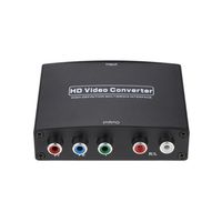 Convertidor HDM1 a Ypbpr con 5 RCA, Convertidor de Video RGB Ypbpr con Entrada HDMI y Salida Ypbpr, Compatible con 1080P