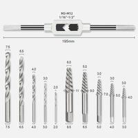 Kit de 11 extracteurs de vis et de boulons cassés, avec foret de haute dureté pour réparation de machines, têtes de 3MM à 10MM avec support