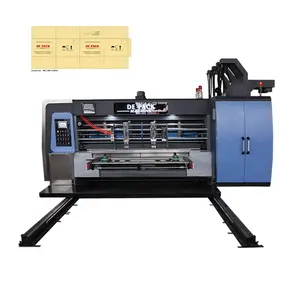Completo assorbimento PLC controllo flexo stampa automatica ondulata scanalatura e fustellatrice