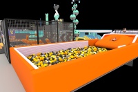 Parc de trampolines commercial intérieur clé en main pour parcours Ninja, fabriqué sur mesure par un professionnel, structure en acier galvanisé pour saut mural