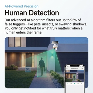 Cámara de <span class=keywords><strong>Seguridad</strong></span> Solar para Exteriores WiFi6 con Batería, PTZ 1080P, Visión Nocturna a Todo Color, Detección Humana, Grabación AOV 24/7 - Product Image 6