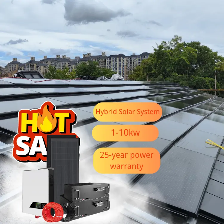 Edifícios ambientalmente amigáveis Mini Solar Power System Custo 6-10Kw Sistema de grade solar