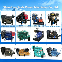 Moteur marin 4 cylindres en ligne refroidi par eau pour la pêche - 58 kW/72 kVA, échangeur de chaleur à eau de mer, démarrage électrique ZH4102