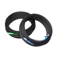 Cable de Fibra Óptica Monomodo LC LC Blindado Negro de 2 y 4 Hilos para Exteriores con Carrete de Cable para Eventos en Vivo