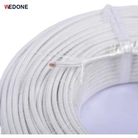 Kabel Tahan Panas Wedone WD-03 1000C Berisolasi Mika, Kawat Tembaga Bebas Oksigen Berlapis Serat Kaca 0.6/1 KV untuk Mesin