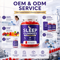 Gummies Sommeil Calme d'Esprit à la Mélatonine Naturelle, Gummies Sommeil Sans Mélatonine, Fabricant en Gros de Marques Privées