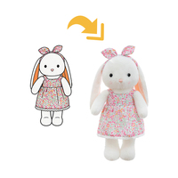 Peluche lapin de décompression personnalisée avec logo ODM/OEM – Cadeau commémoratif événementiel et romantique pour les fêtes