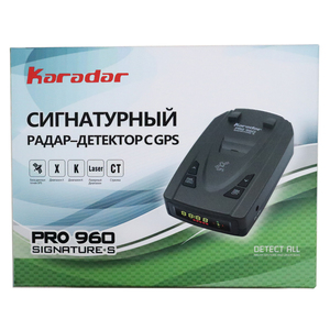 Karadar Pro960 Smart Car GPS Radar Detector Antiradar Signature K CT X Bandas láser Idioma ruso Alarma de coche - Product Image 6