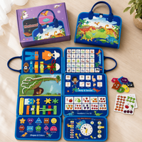 Libro Sensorial de Fieltro para Niños Pequeños, Juguete de Actividades de Tela Suave, Regalo Educativo de Aprendizaje Temprano para Niños Preescolares