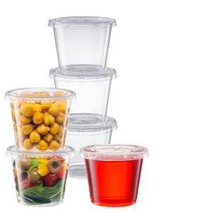 Wholesale Hot Sell Restaurant Disposable Sauce <b>Container</b> With Lid 1oz 1.5oz 2oz 3.25oz 4oz 5.5oz Transparent <b>Takeaway</b> Sauce Cup - Product Image 1