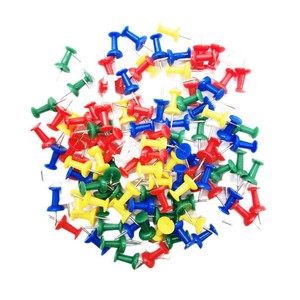 Thumb Tack 8mm Plastic Circular H-Shaped Nail For Felt Board Corkboard Photo Wall - Product Image 4