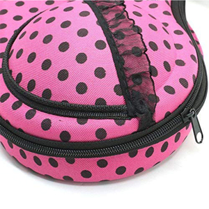 Travel <span class=keywords><strong>Storage</strong></span> Shaped Organizer Dessous Unterwäsche EVA Zip <span class=keywords><strong>Bag</strong></span> Case BH-Hülle - Product Image 4