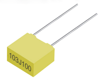 Condensateur correcteur 1NF 102J 100V à revêtement plastique, nouveau condensateur de Film plastique de sécurité en polypropylène, coque jaune