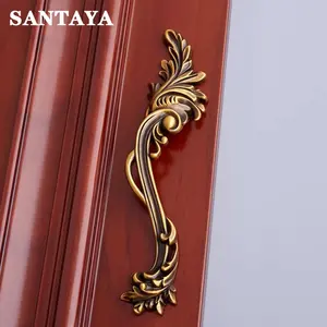 ヨーロッパの高級ヴィンテージコーヒー色の家具ハンドル、クラシックなワードローブ、キッチンキャビネット、引き出し、バードアノブ、ドレッサー、寝室用 - Product Image 5