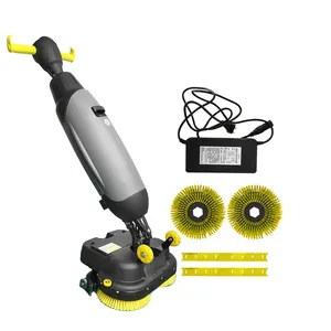 DM430C Commercial Rechargeable Dual Brush Tile Cleaning Machine Mini Floor Scrubber With Lithium Battery For Hot Sale