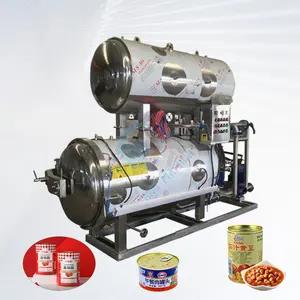 Bird Nest Water Spray Beverage Can Steam Automatic Food Retort Autoclave sterilization Pot Machine 1000L