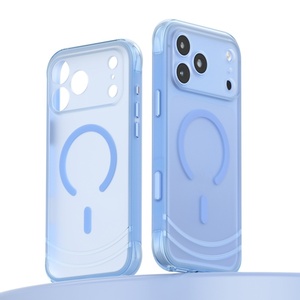 เคสโทรศัพท์แม่เหล็กแบบด้านโปร่งแสงรุ่นใหม่สำหรับ iPhone 18 17 Pro Max พร้อมปุ่มสัมผัสกล้อง AI ป้องกันการกระแทกทั้งสี่มุม - Product Image 1