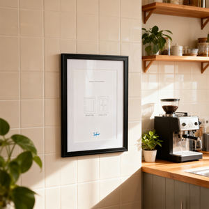 <span class=keywords><strong>Cadre</strong></span> photo rectangle style moderne avec logo personnalisé <span class=keywords><strong>cadre</strong></span> photo à mémoire d'anniversaire <span class=keywords><strong>40x50</strong></span> écologique avec tapis - Product Image 5