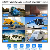 10.36 pouces 4CH BSD Split Monitor camion Dvr système d'enregistrement Carplay 1080P caméra capteur de stationnement Radar de recul pour camion Bus RV