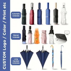 Promotion Business Gifts Custom Printed Bulk Order <b>Umbrellas</b> No Compact <b>Umbrella</b> With Logo - Product Image 2