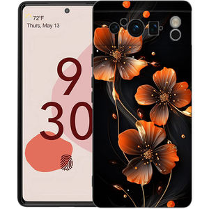 Funda de teléfono con hojas de flores de belleza para <span class=keywords><strong>Google</strong></span> <span class=keywords><strong>Pixel</strong></span> 8 7 <span class=keywords><strong>6</strong></span> <span class=keywords><strong>Pro</strong></span> 8A 6A 7A 5G silicona suave a prueba de golpes TPU funda negra Fundas - Product Image 4