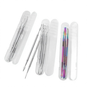 Kit de Sculpture en Acier Inoxydable pour Ongles, Outils de Gravure pour Argile Légère et Cire, 3-5 Pièces - Product Image 2