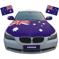 Vente en gros de housses de rétroviseurs de voiture imprimées avec le drapeau national australien
