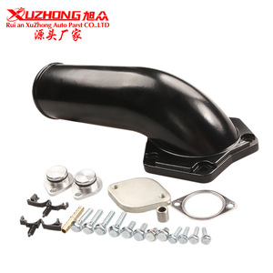 วาล์ว EGR Xuzhong สำหรับเครื่องยนต์ดีเซล Powerstroke 6.4 ลิตร สำหรับรถฟอร์ด F250 F350 ปี 08-10 อะไหล่ทดแทน ทำจากอะลูมิเนียม สีดำ - Product Image 1