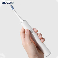 Brosse à dents électrique sonique intelligente pour adultes, étanche IPX7, avec blanchiment des dents, 4 têtes de remplacement et 5 modes