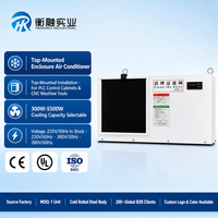 Climatiseur de cabinet Hengrong DEA-800W à montage supérieur 220V/50HZ pour dissipation de chaleur et refroidissement des armoires de commande d'atelier