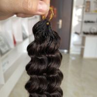 Miracle Knots Cheveux Humains au Crochet, Extensions de Cheveux Humains au Crochet Pré-Séparées Invisibles pour Femmes Noires # 2 #   couleur