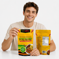 Sachet refermable personnalisé de qualité alimentaire, résistant à l'humidité, en plastique, pour poudres, assaisonnements et épices
