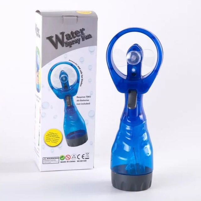 Mini Handheld Portable Water Mist Fan Battery Powered Cooling Humidify Spray for Beach Camping Travel Car RV Office