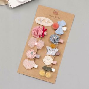 New Meiqun Korean Style Cartoon Star Fruit Hairpin 8206 Princess <b>Flower</b> Bow Side Clip <b>Sweet</b> Small Acetate Material 5x3.5cm Party - Product Image 4