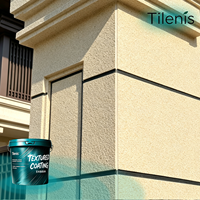 Peinture murale extérieure en acrylique à texture pierre, effet pierre naturelle, imperméable, pour la décoration des villas, directement de l'usine