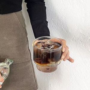 Bicchiere per Caffè <span class=keywords><strong>Freddo</strong></span> 56H Stile Instagram Bottiglia d'Acqua in Vetro Resistente al Calore Impilabile Tazza da Ristorante per Cold Brew <span class=keywords><strong>Latte</strong></span> - Product Image 2