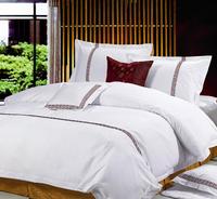 Ensemble de literie de chambre à coucher 100% coton, drap de lit de couleur blanche, taille unique en percale