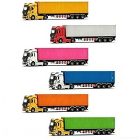 1/24 alliage conteneur cargo simulation logistique transport véhicule modèle voiture remorque semi-remorque conteneur moulé sous pression camion jouets