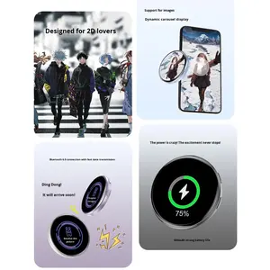 Insignia Electrónica Inteligente Dinámica de Metal Ultrafina de 10 mm y 1.85 Pulgadas con Pantalla HD para <span class=keywords><strong>Anime</strong></span>, con Transferencia de Fotos/<span class=keywords><strong>GIF</strong></span>/Vídeos - Product Image 5