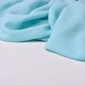 White Pearlescent Crinkle Chiffon Fabric Thick Solid Sheer Material For Dress Clothing Garment Making - Product Image 5