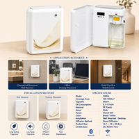 Diffuseur d'arômes sans eau Koeazy à nano-atomisation biphasée, diffuseur d'huiles essentielles commercial, thérapie par brume aromatique électronique portable