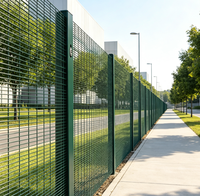 Clôture de sécurité anti-escalade haute sécurité, galvanisée, revêtement poudré, clôture en treillis métallique transparent 358, solutions personnalisables