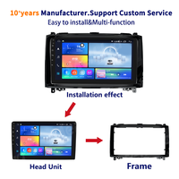 Autoradio Android Meihua pour tableau de bord Mercedes Benz A150 B160 W169 W245 Viano Sprinter W906 avec faisceau de câblage