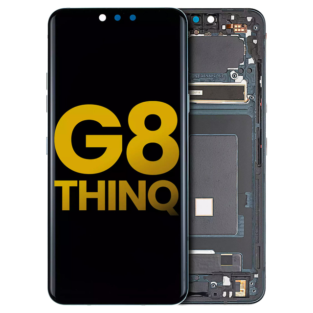 Mobile Phone Display OLED for LG G8 ThinQ Lcd Touch Screen Digitizer With Frame Assembly Replacement