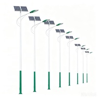Poste de Luz de Calle de Acero Galvanizado en Caliente, 6M 8M 10M 12M, Poste de Lámpara Cónico para Proyecto de Iluminación Solar Vial