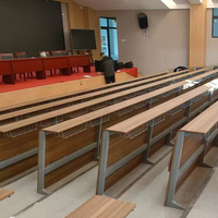 Chaises de conférence multimédia modernes en contreplaqué de haute qualité, tables et chaises pliantes pour salles de classe universitaires, mobilier d'auditorium