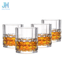 Verres à whisky de luxe en diamant, verres à whisky classiques Old Fashioned, verres en cristal élégants pour le bourbon, ensemble de verrerie de bar