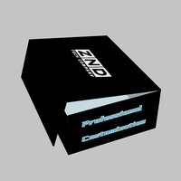 Boîtes d'emballage en papier kraft pour casquettes de baseball noires en gros, boîte d'emballage pour casquette snapback, boîte d'emballage personnalisée imprimée, boîte d'expédition pour casquette de camionneur pliable